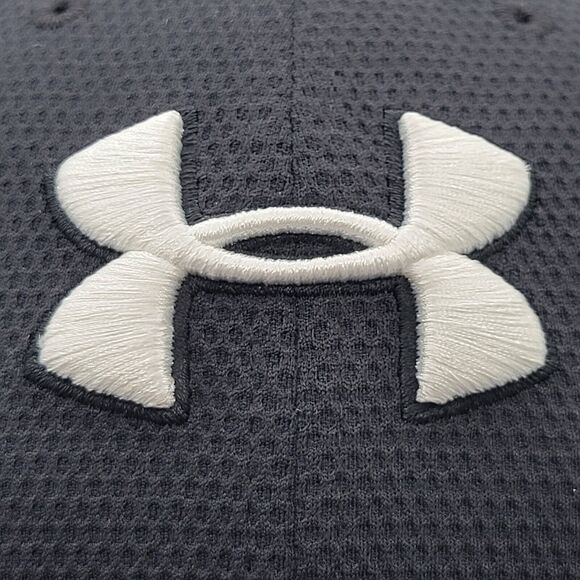 Under Armour Blitzing II Mens Womens Large XL Hat Stretch Fit Cap Black HeatGear - Picture 2 of 10